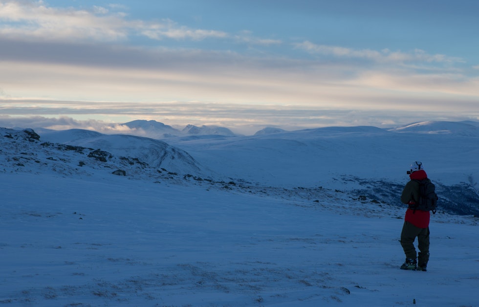SNØHETTA: Snøhetta sett fra toppen av Vangslia. Foto: Tore Meirik Snøhetta