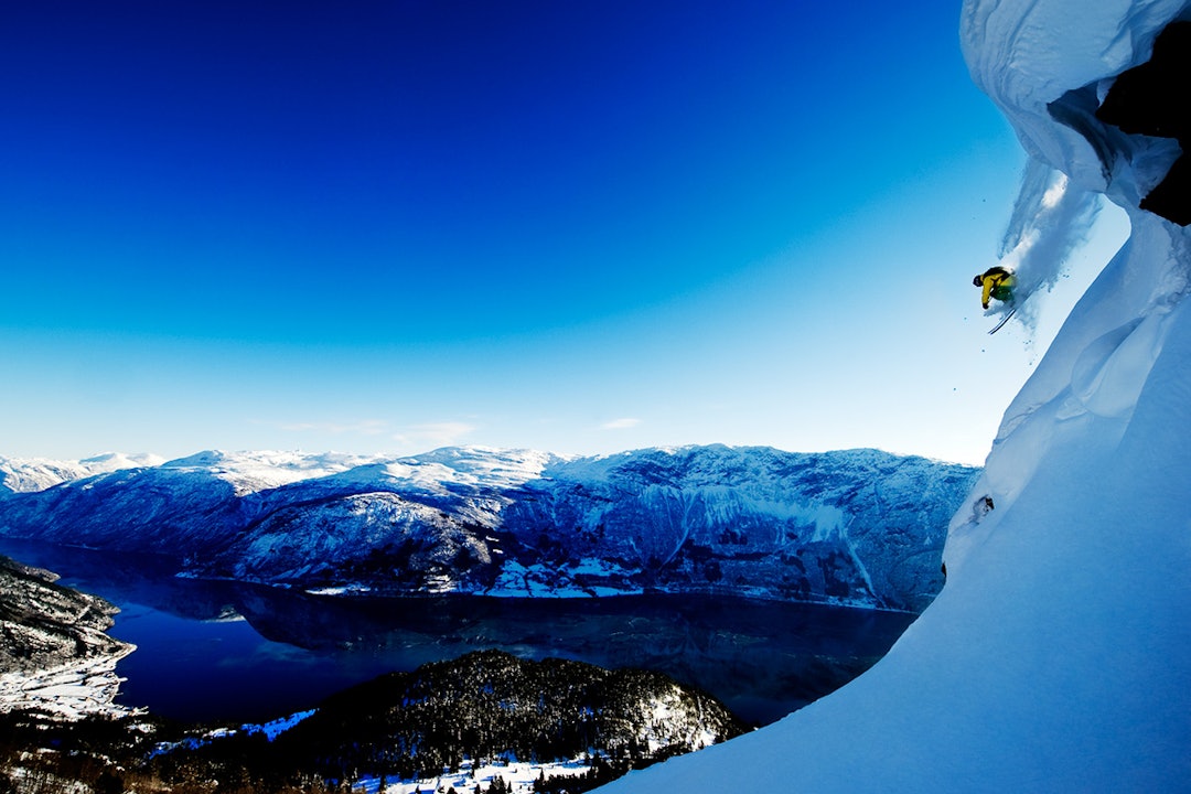 Frikjøringsterreng fra øverste hylle i Sognefjorden. Foto: Mattias Fredriksson Luster_Sognefjord_Cred-Mattis-Fredriksson