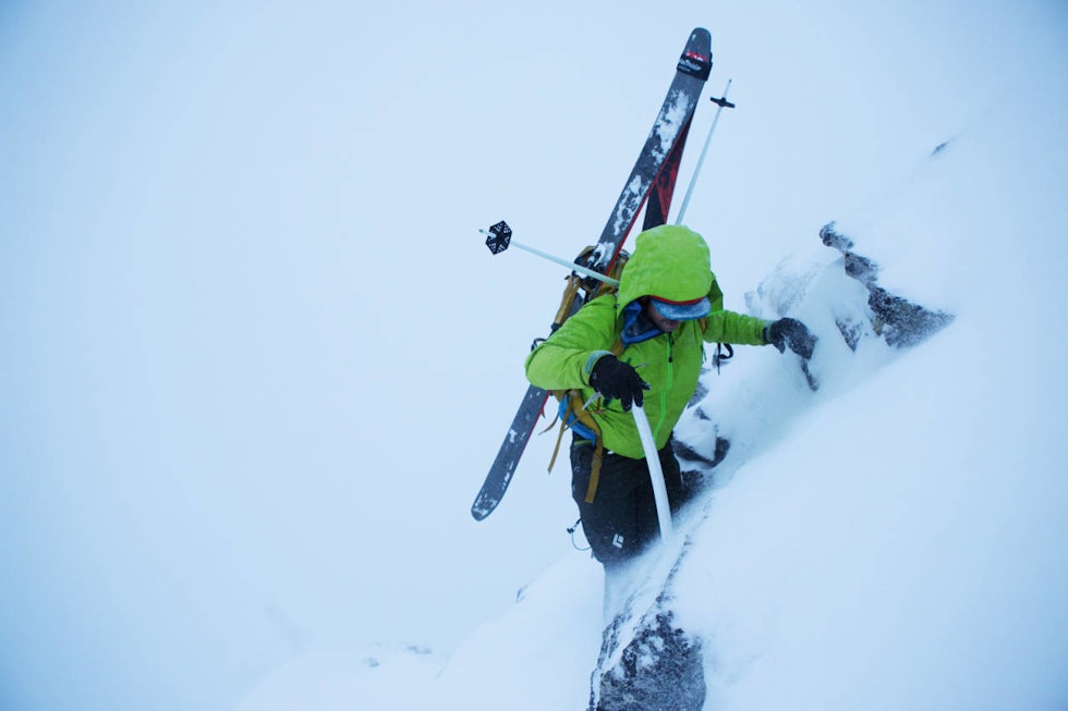 KLATRING: Terrengklasse 4 vil blant annet beskrive områder med is- og fjellklatring. Her fra østryggen på Hesten i InnerdalenFoto: Tore Meirik KAST 4