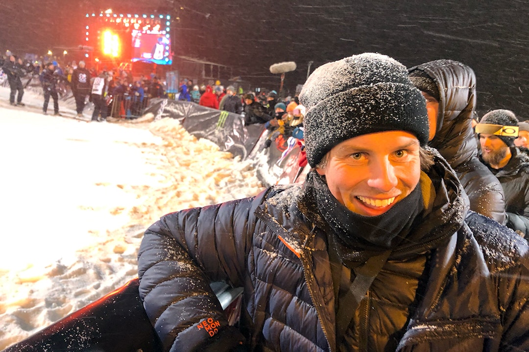 KRITISK: Bendik Øye besitter sannsynligvis det høyeste kompetansenivået innenfor freeski i Norge, og var Fri Flyts ekspert under X Games. Han er kritisk til det nye formatet. Foto: Anders Holtet Bendik Øye