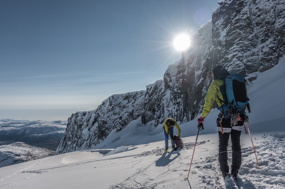 HØSTSKI: Finn og Kaj gjør seg klar for de første svingene- Foto Alexander Nordvall Ofoten Skjomen