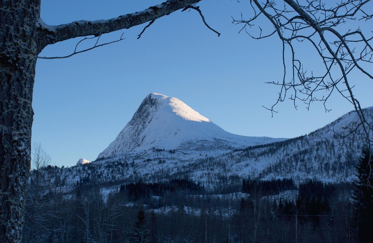 Ruta opp og ned frå Røyrhus. Foto: Håvard Myklebust