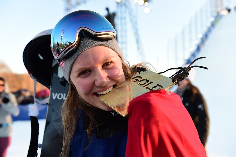 GULL: Tiril fikk gullet i Tøyenparken, og fikk en etterlengtet opptur i skikarrieren. Foto: ESPN Tiril Sjåstad Christiansen