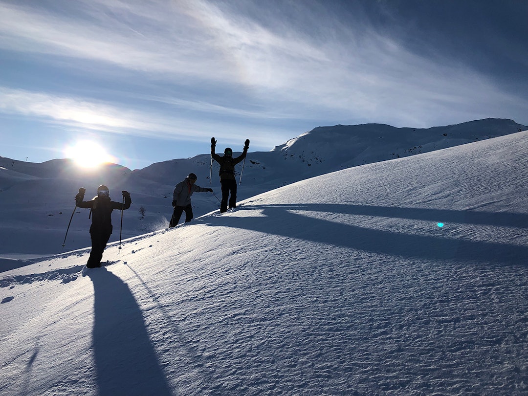 I FJELLET: Slik så forholdene ut lenger oppe i fjellet. Foto: Odd Erik Egge Fine forhold i fjellet i Sauda