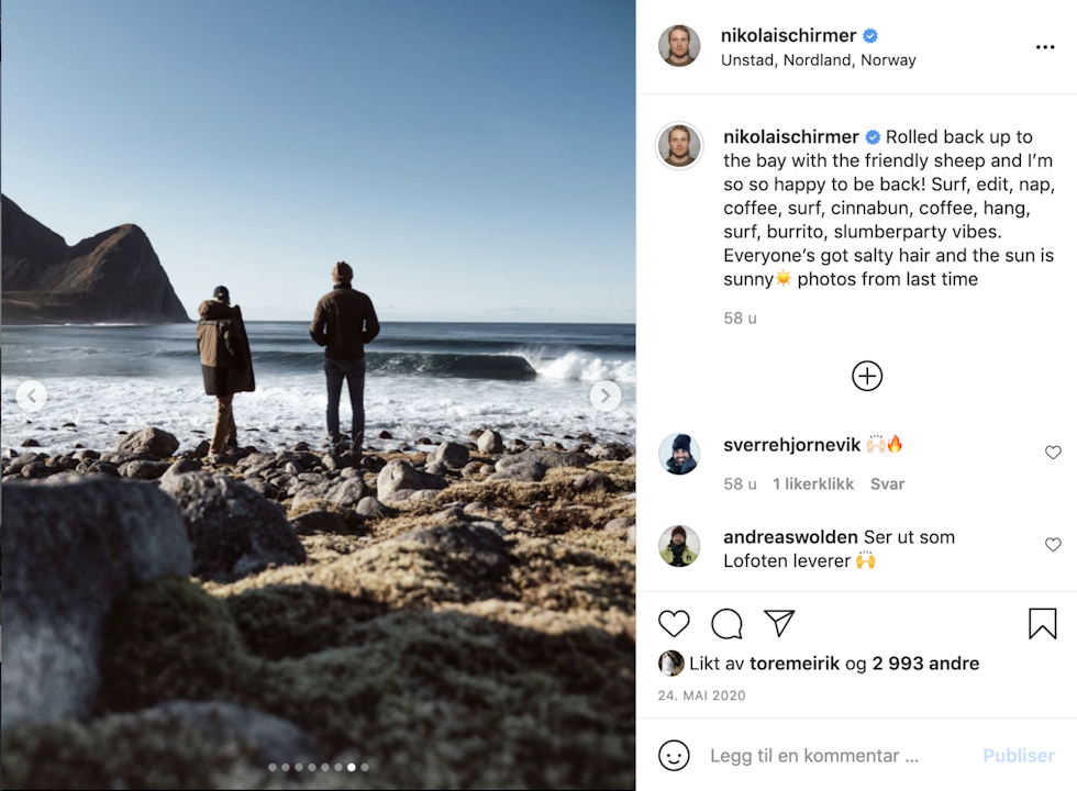 GRUPPEDYNAMIKK: Nikolai Schirmer velger sine turkamerater med omhu. Bilde @nikolaischirmer GRUPPEDYNAMIKK: Nikolai Schirmer velger sine turkamerater med omhu. Bilde @nikolaischirmer