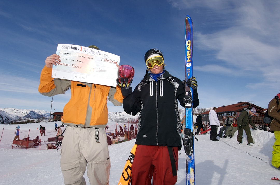 SKIPROFF: Anders Backe har vært skiproff i en årrekke. Her fra 2007. Foto: Privat Anders Backe i 2007