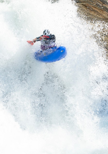 DRØMMEDAG: Myrkdalselva er tøff og skiljer mellom gode og perfekte linjer, her representert ved ei perfekt linje. Foto: Ane Dahl Kristengård DRØMMEDAG: Myrkdalselva er tøff og skiljer mellom gode og perfekte linjer, her representert ved ei perfekt linje. Foto: Ane Dahl Kristengård