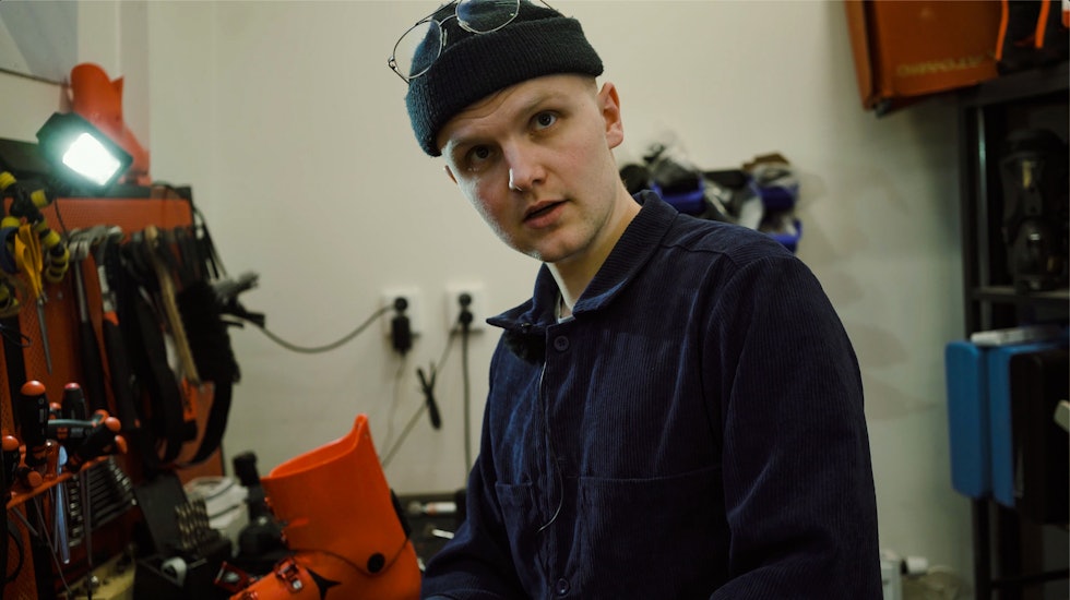 IRONISK EGENTLIG: I praksis ser man på de raskeste skiløperne at, den tiden man står i grunnposisjonen er veldig kort, sier skiekspert Herman Ottesen som likevel påpeker hvor viktig en god grunnstilling er for skiløpere. Bilde: Christian Nerdrum I praksis ser man på de raskeste skiløperne at, den tiden man står i grunnposisjonen er veldig kort.