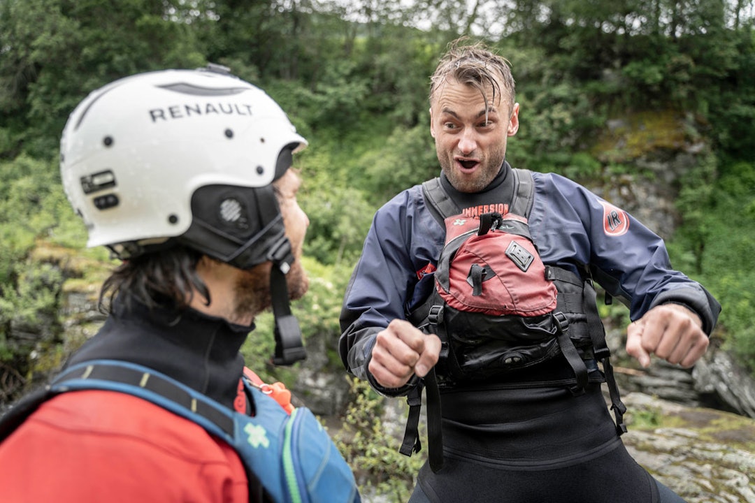 TOPP: Han skulle starta med elvepadling, mannen som ser ut til å herje vilt når presset er på topp. Foto: Kristian Jøndal