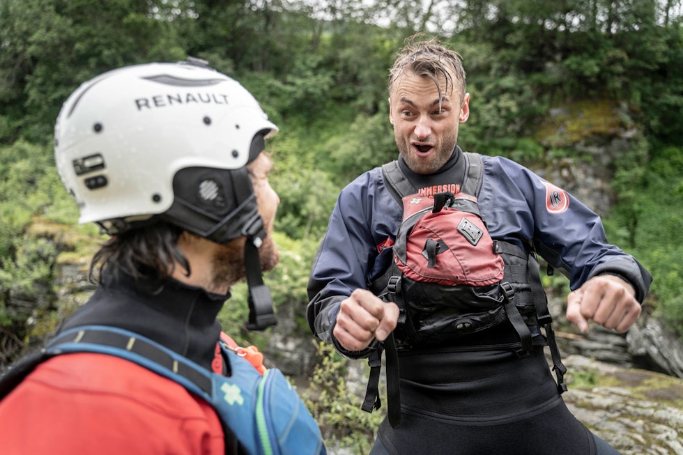 TOPP: Han skulle starta med elvepadling, mannen som ser ut til å herje vilt når presset er på topp. Foto: Kristian Jøndal TOPP: Han skulle starta med elvepadling, mannen som ser ut til å herje vilt når presset er på topp. Foto: Kristian Jøndal