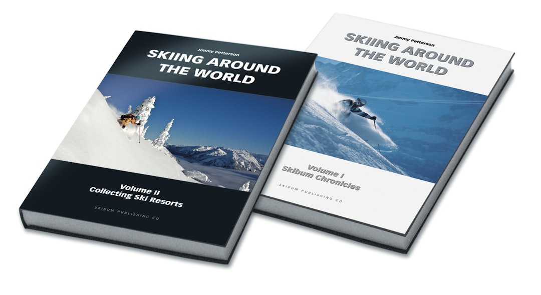 BOKEN: Dette er boken som nå har kommet i en ny utgave. Skiing Around the World