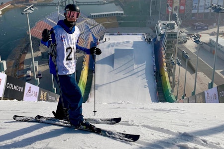 VENDER TILBAKE: I 2019 skadet Sebastian Schjerve seg stygt på «OL-hoppet». Nå drar han tilbake for å gjøre revansj på arenaen i Beijing. Foto: Christoffer Schach
