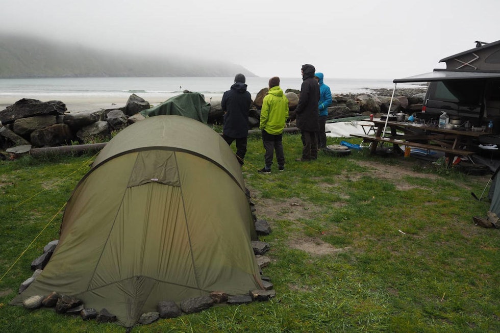 NEI: Du må finne alternativer til fri telting. Foto: Alexander Hagen