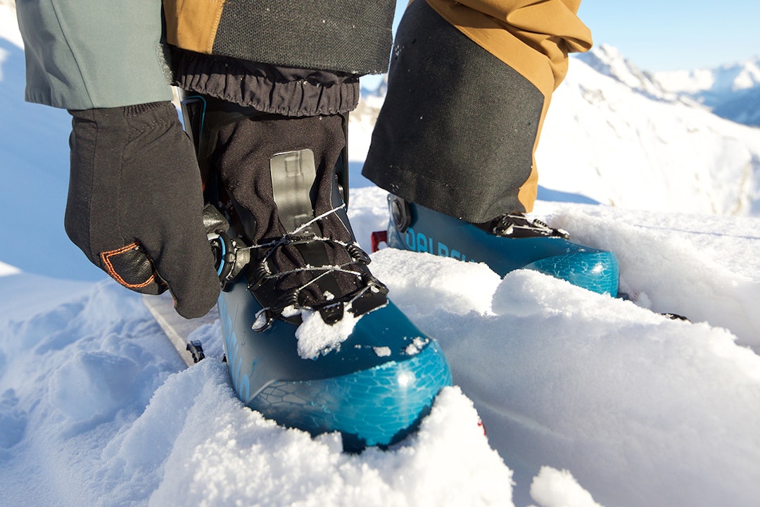 STRAMMING: Støvelen bruker en slags Boa-lignende løsning, som kan justeres begge veier. Foto: Dalbello Dalbello Quantum Asolo