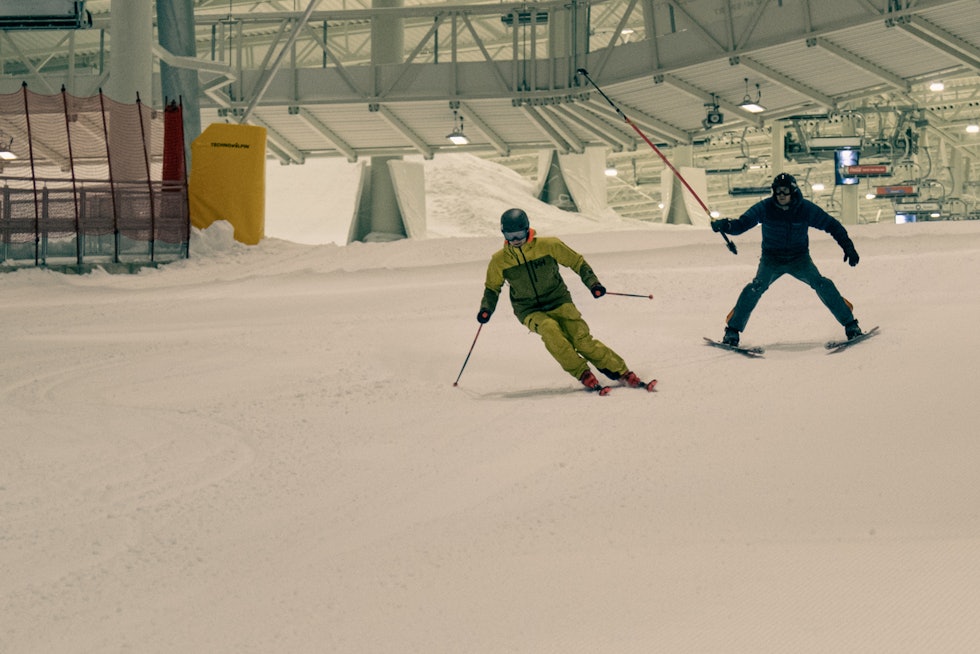 Terping av skiteknikk Snø alpint