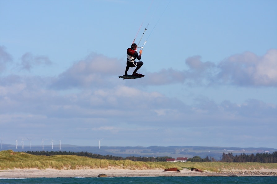 TAKE OFF: Strendene langs kysten utenfor Stavanger gir kitere muligheter i alle vindretninger. Foto: Pål Rype
