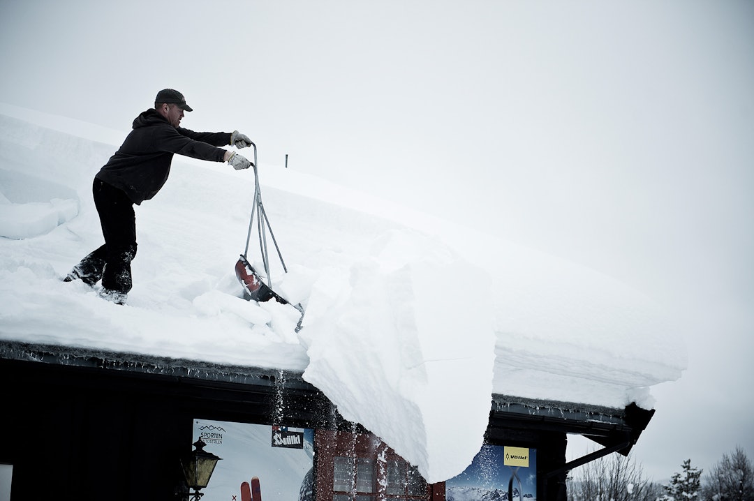 SNØHULL: Det snør ofte godt i Raudalen. Foto: Vegard Breie
