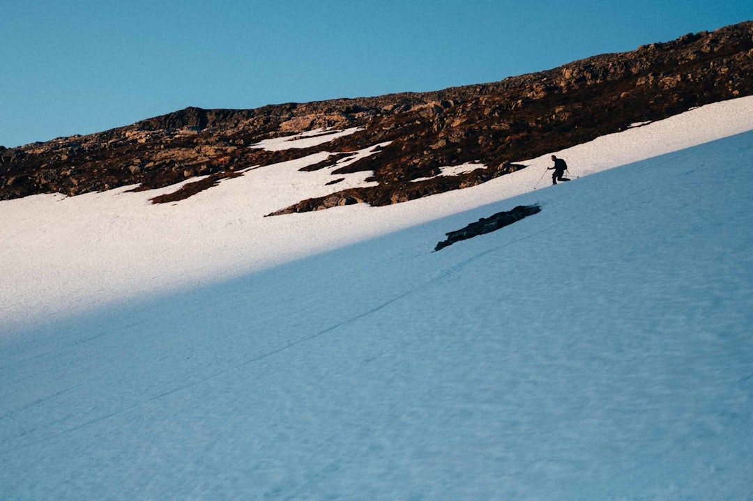 FINE FORHOLD: Det er fortsatt fine skiforhold i området rundt Tromsø. Foto: Sjur Melsås Langfjellaksla