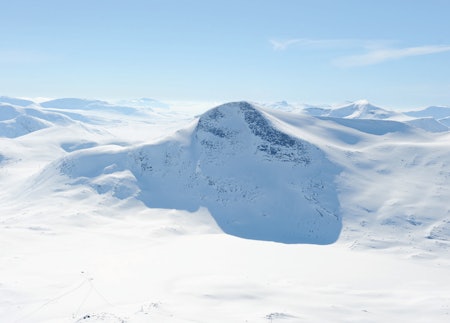 Rundtinden fra øst. Foto: Rune Dahl / Toppturer rundt Narvik.