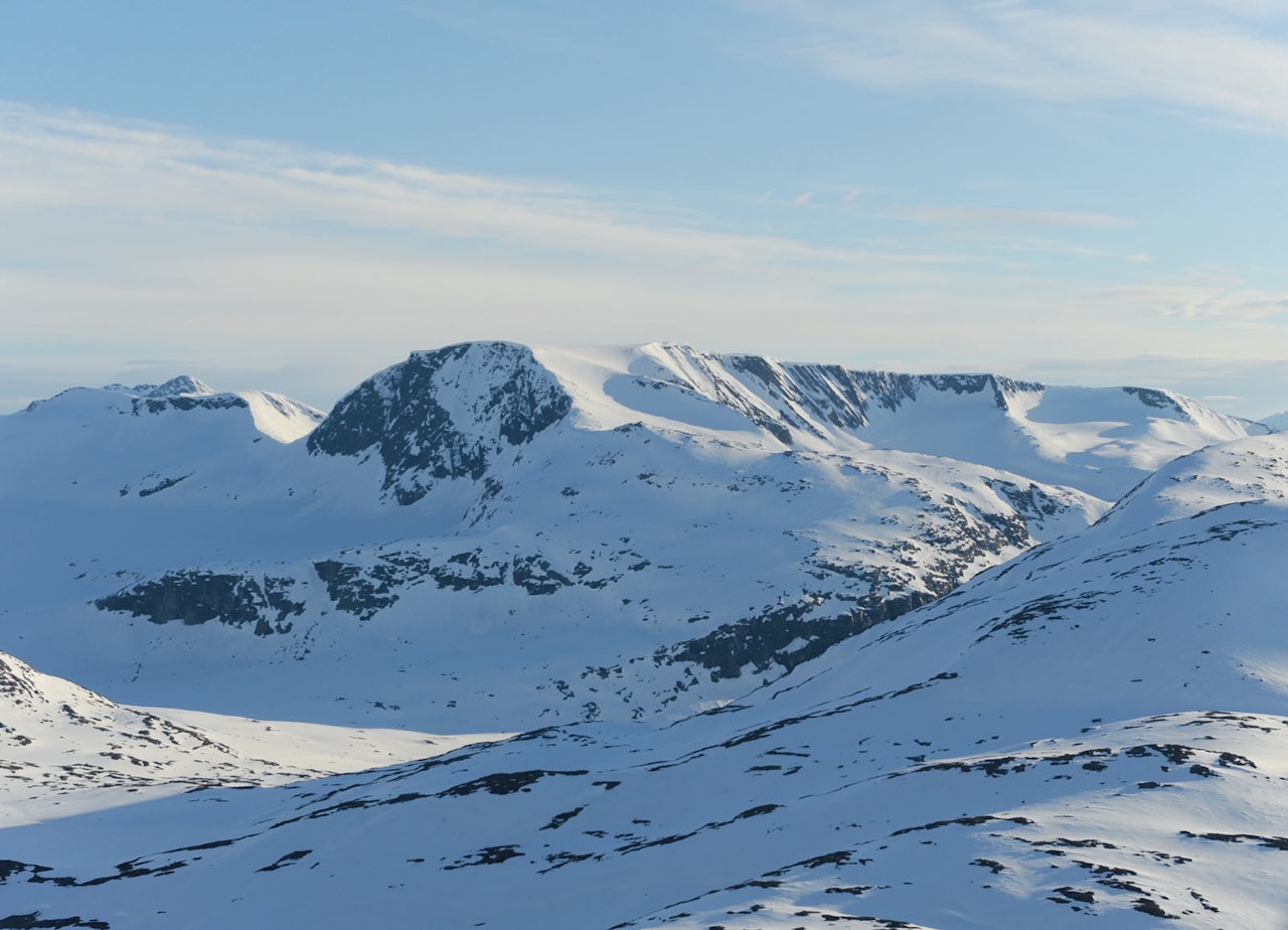 Blåisen fra nordøst. Foto: Rune Dahl / Toppturer rundt Narvik.