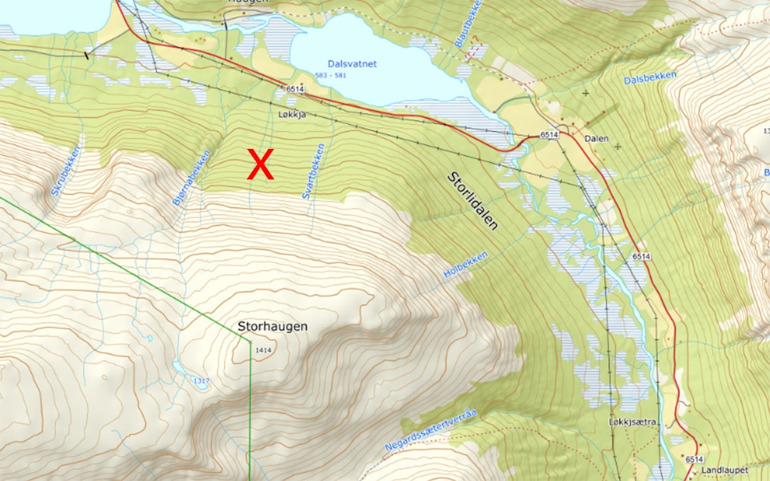SKRED: Det var her to ble begrav i skred i Storlidalen. SKRED: Det var her to ble begrav i skred i Storlidalen.