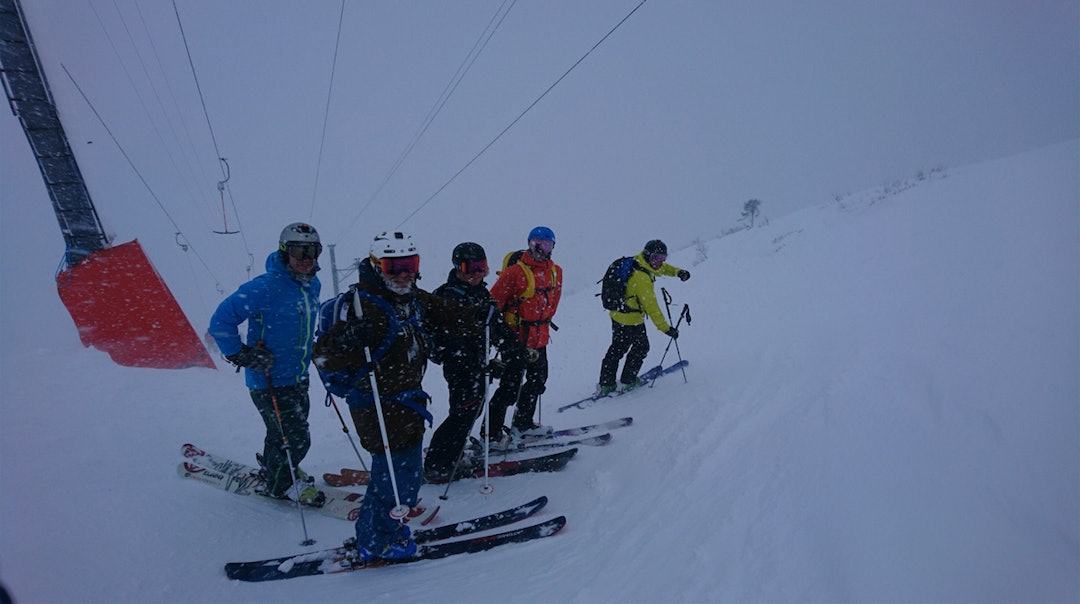 EN STOKA GJENG: Null stress å hold humøret oppe når forholdene er som de var sist helg. Foto: Olav Tarjei Valebjørg EN STOKA GJENG: Null stress å hold humøret oppe når forholdene er som de var sist helg. Foto: Olav Tarjei Valebjørg