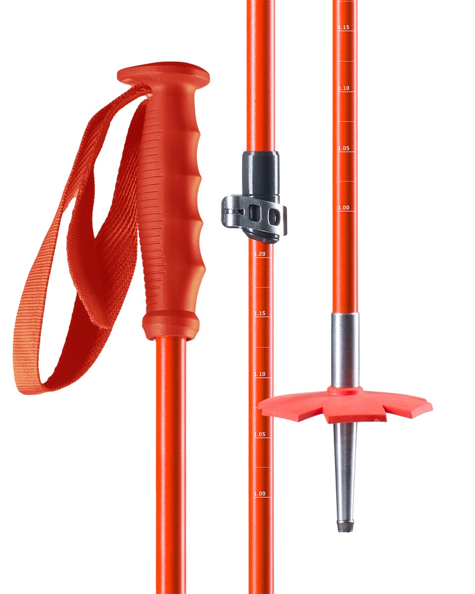 TODELT: Den nye teleskopstaven er todelt og kan justeres fra 87 til 137 centimeter. TODELT: Den nye teleskopstaven er todelt og kan justeres fra 87 til 137 centimeter.