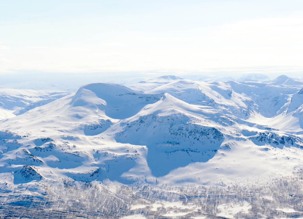 Melkefjellet fra nord. Foto: Rune Dahl / Toppturer rundt Narvik.