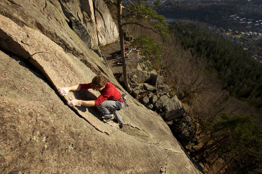 FORAN GÅRDSPLASSEN: Einar Landmark går Hollywood (4+) på̊ Kolsås. Foto: Dag Hagen Oslo