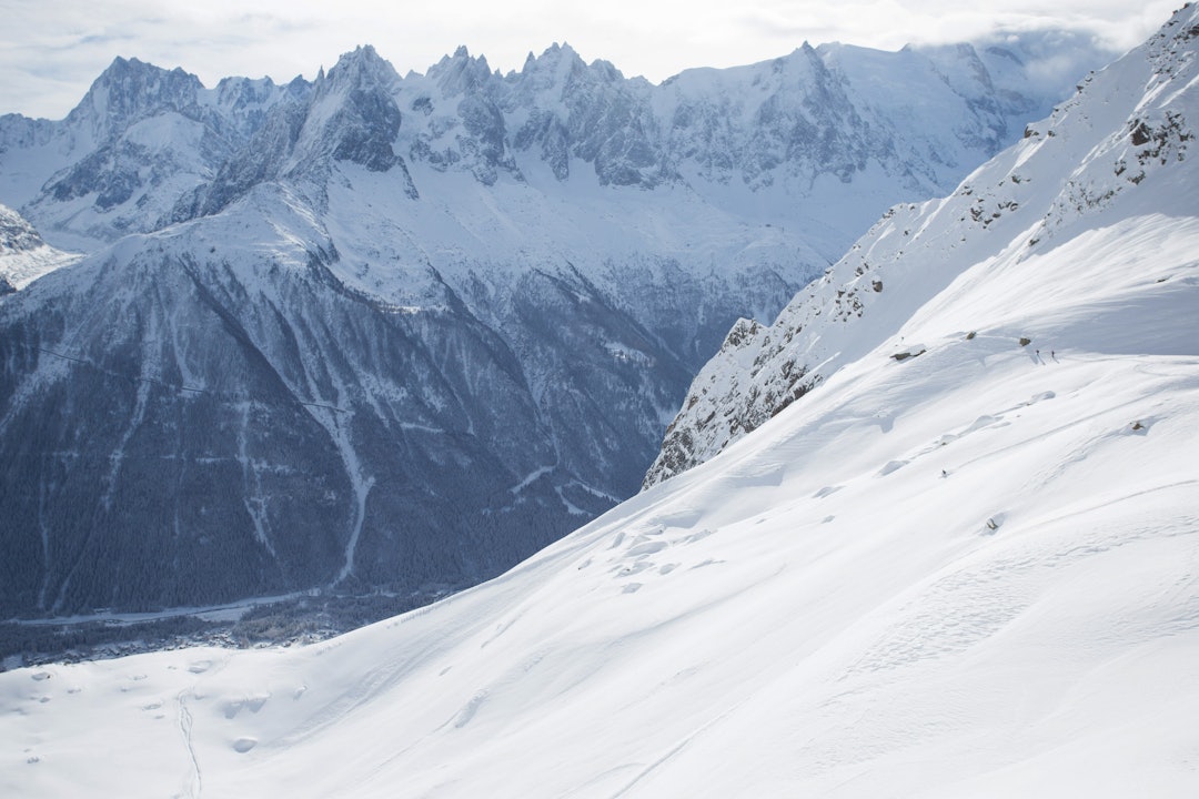 VAKKERT: Chamonix byr på fantastisk skikjøring ned mot dalen. Foto: Tore Meirik