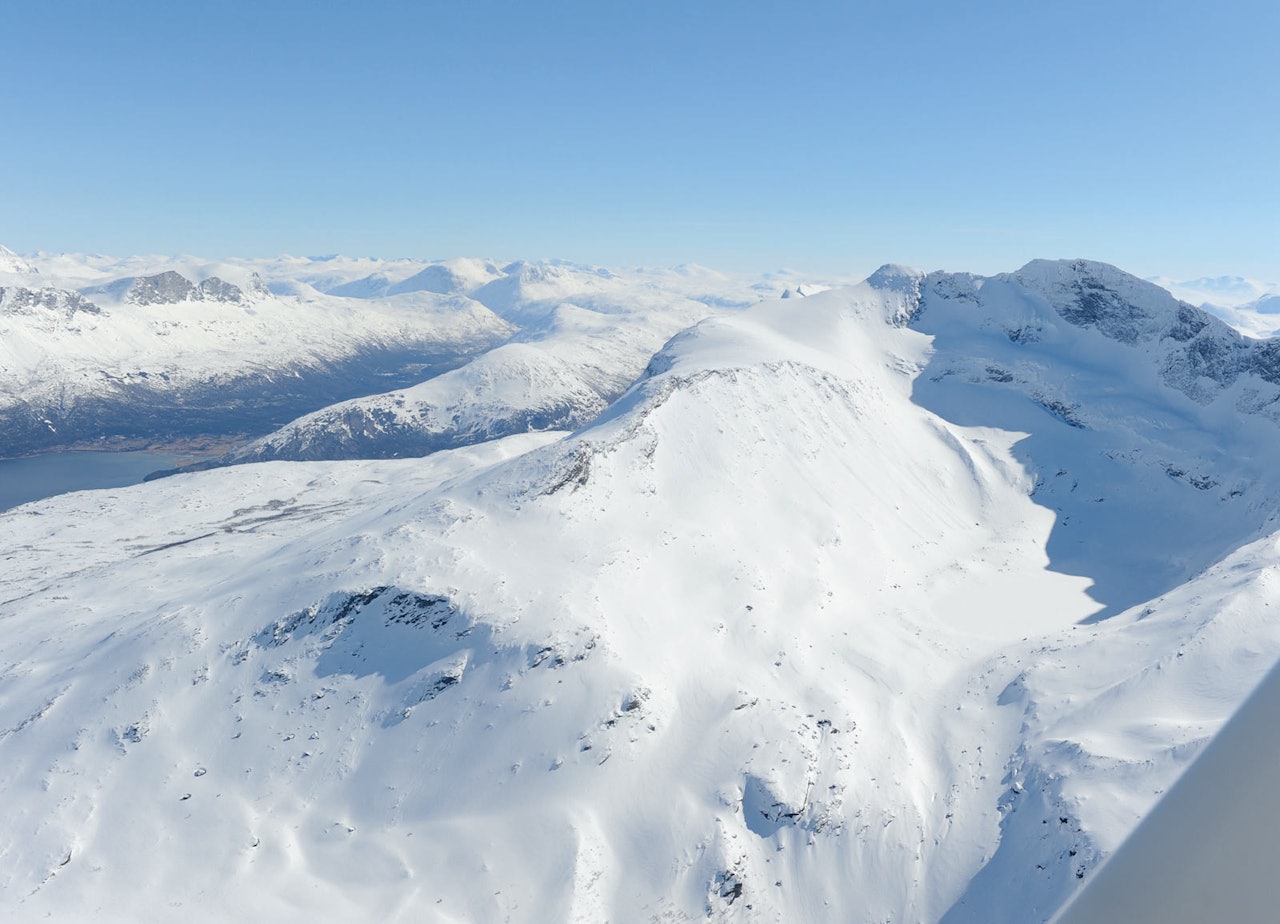 Reintind fra nordvest. Foto: Rune Dahl / Toppturer rundt Narvik.