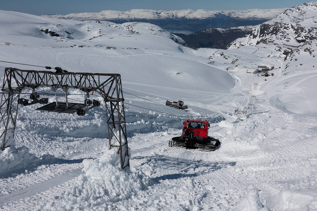 ÅPNER: Folgefonna åpner skiheisen 13. mai i år. Foto: Folgefonna