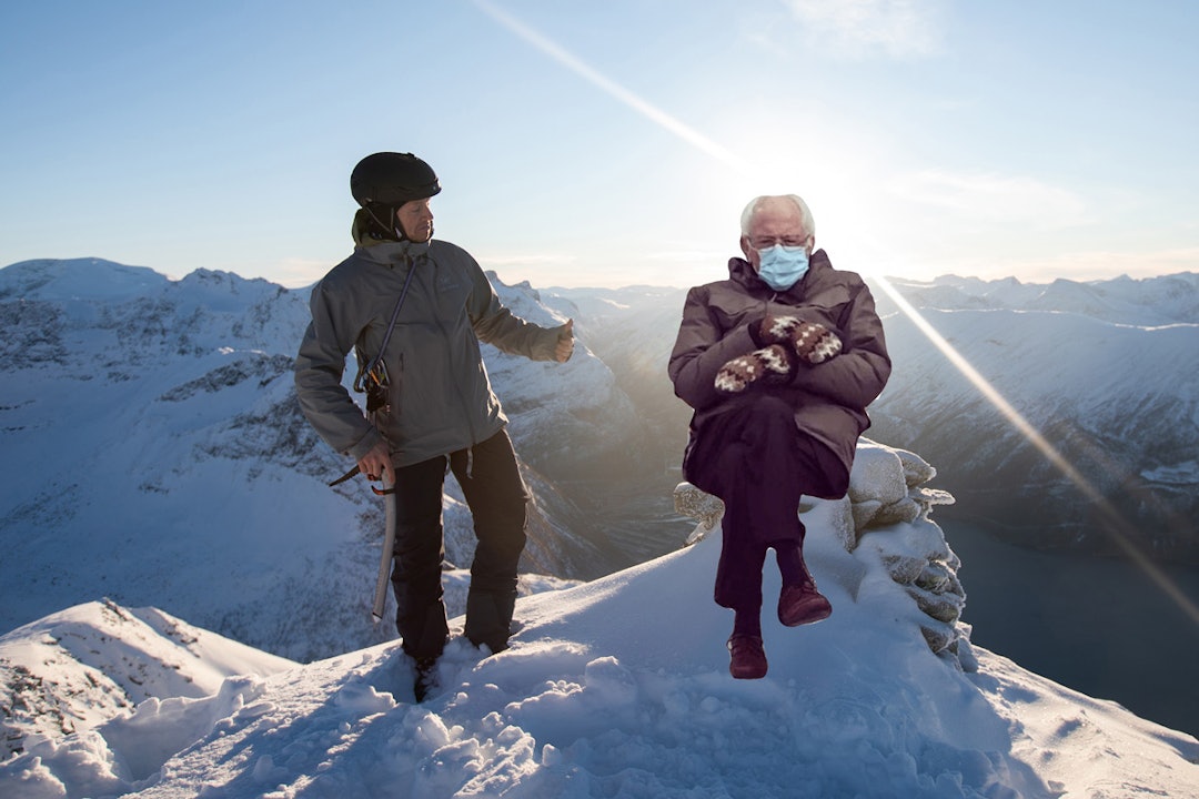 Bernie Sanders topptur skitouring ski