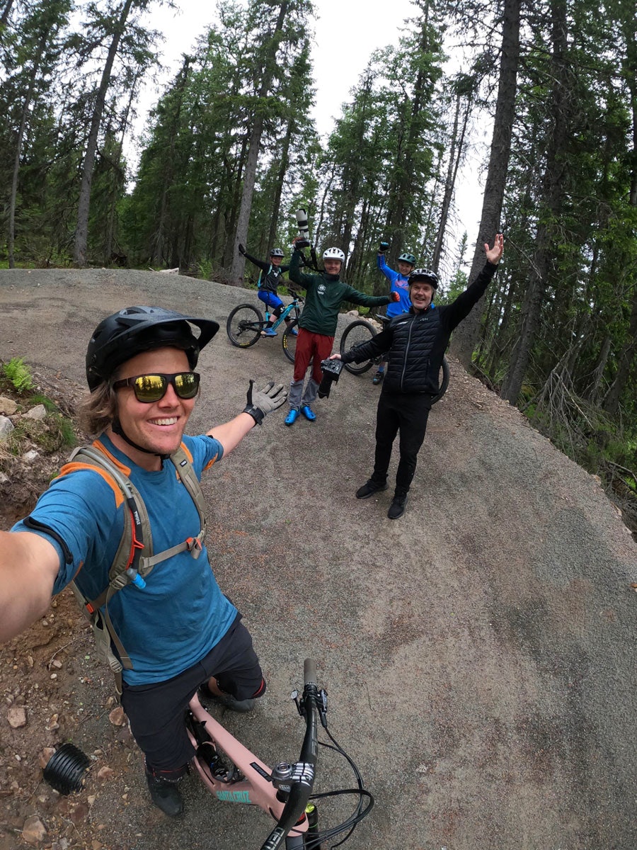 STORFINT BESØK: Anders Backe i Trysil. Foto: Anders Backe Trysil stisykling