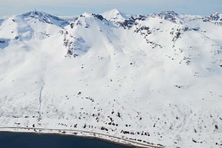 Finnkjerka sett fra øst. Foto: Sture Willumsen/Toppturer i Norge Finnkjerka Topptur Skjervøy