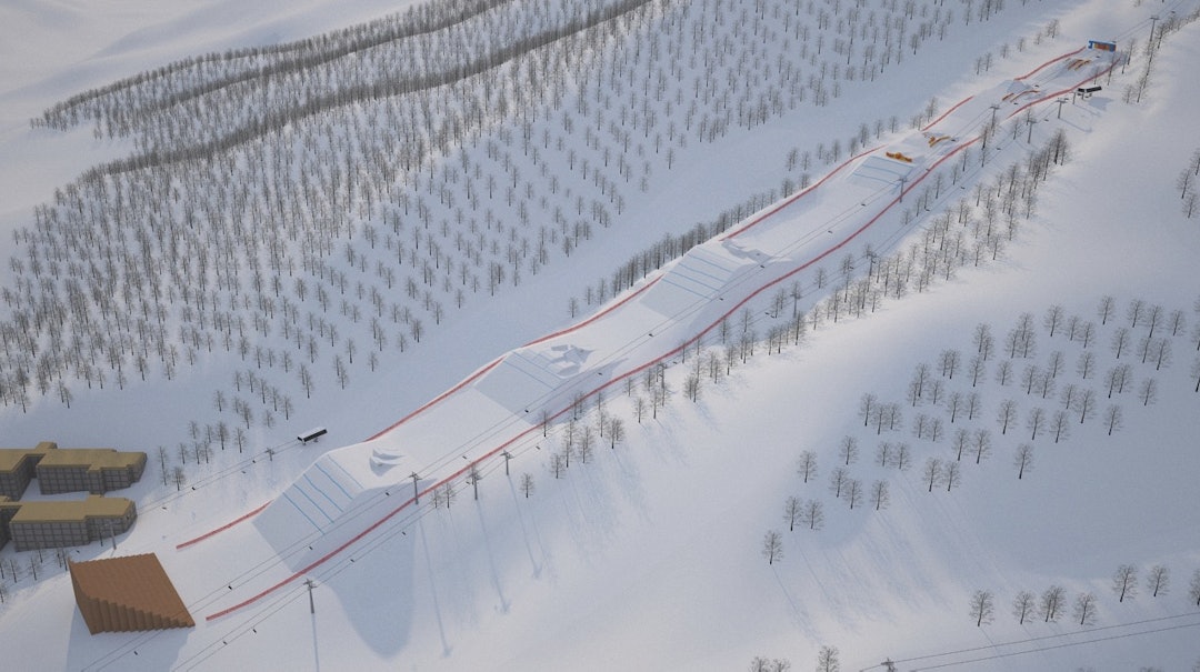 HISTORISK: OL-coursen i PyeongChang kommer til å bli tidenes råeste. Særlig railseksjonen i toppen ventes å bli avgjørende. Illustrasjon: Schneestern HISTORISK: OL-coursen i PyeongChang kommer til å bli tidenes råeste. Særlig railseksjonen i toppen ventes å bli avgjørende. Illustrasjon: Schneestern