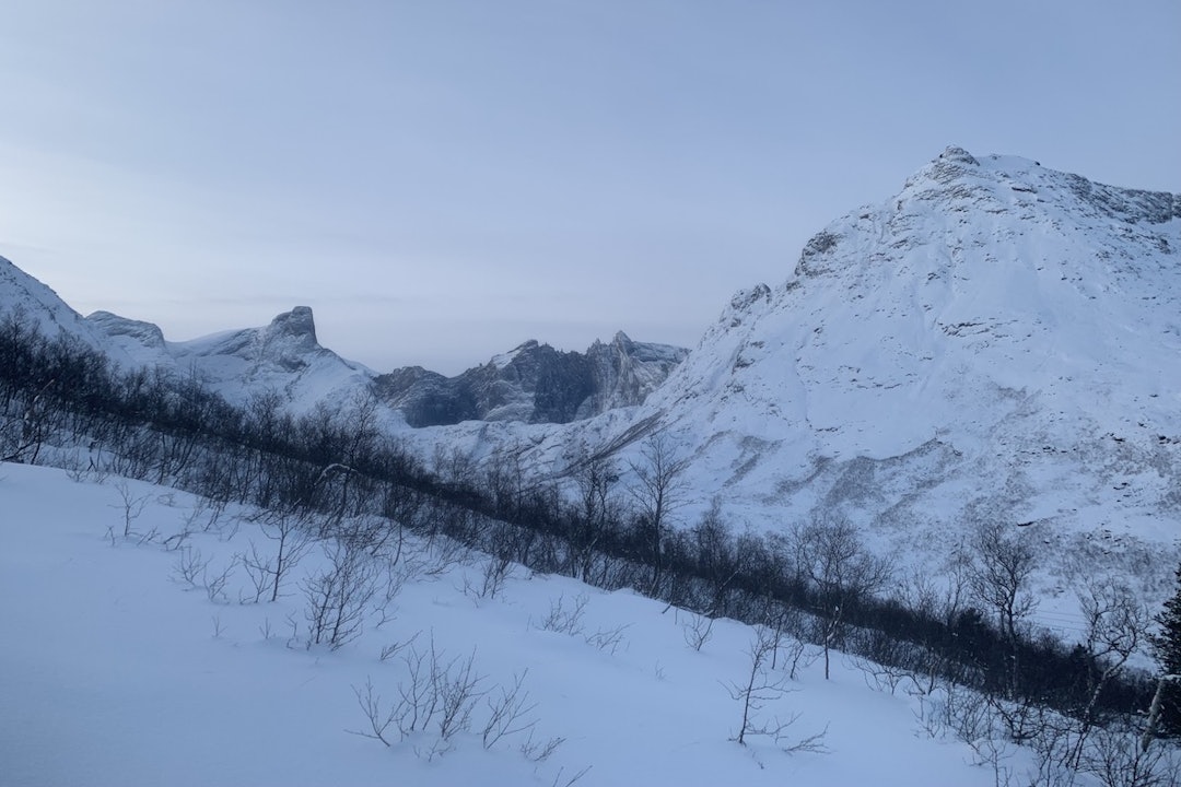 Slik så det ut ved Blånebba og Trollveggen 6. desember. Foto: Halvor Hagen Slik så det ut ved Blånebba og Trollveggen 6. desember. Foto: Halvor Hagen