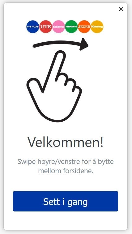 Fri Flyt app seks nettsider i en sveip