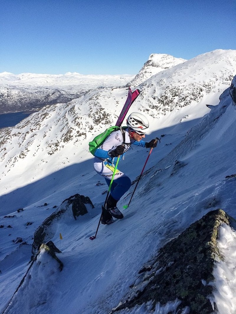 Narvik Rando byr på stupbratte partier både opp og ned. Foto: Micke af Ekenstam Narvik Rando 2016 - Micke af Ekenstam 800x