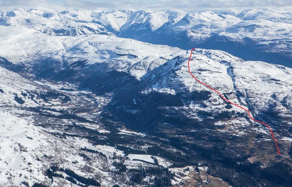 Tyldringen sett fra sørvest. Foto: Espen Schive. / Trygge toppturer. Tylderingen