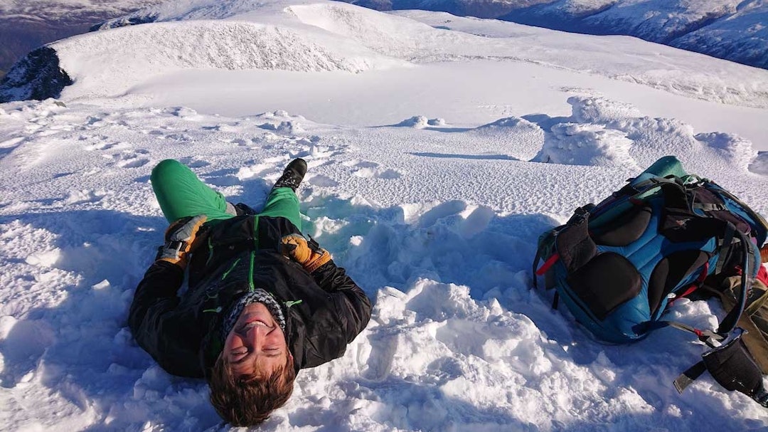 GLADSLITEN: Vår tsjekkiske venn tar en pust på toppen av bakken. GLADSLITEN: Vår tsjekkiske venn tar en pust på toppen av bakken.
