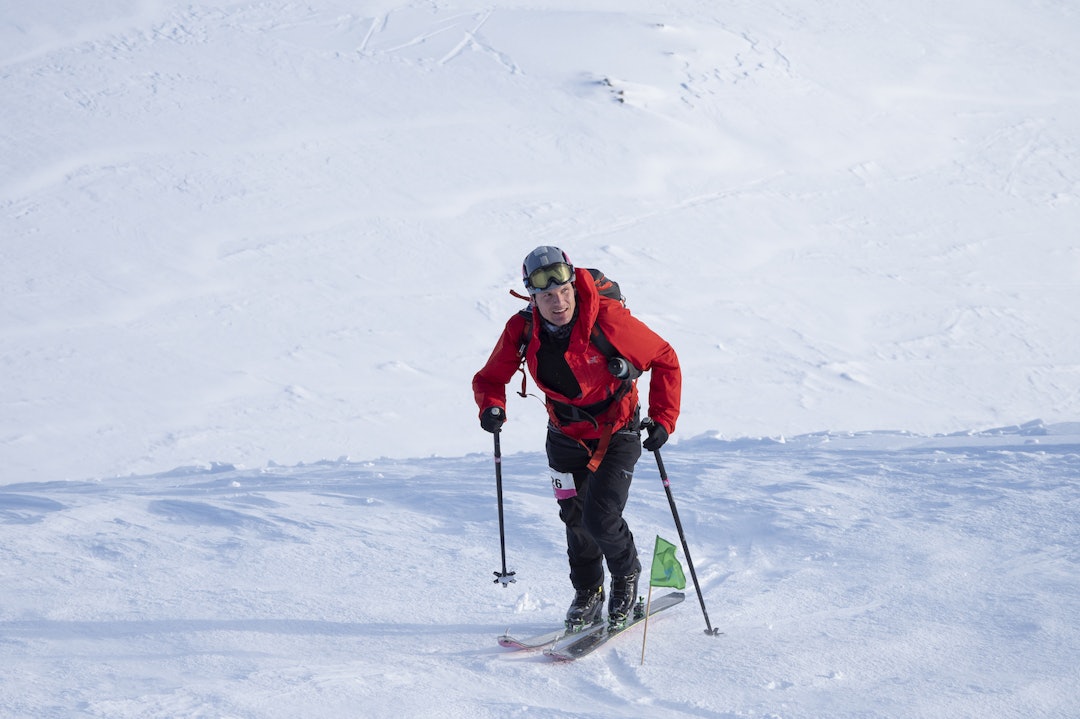 Hallvard Schjølberg på vei mot seier i Lofoten Skimo 2019. Foto: Kristin Folsland Olsen Hallvard Schjølberg på vei mot seier i Lofoten Skimo 2019. Foto: Kristin Folsland Olsen