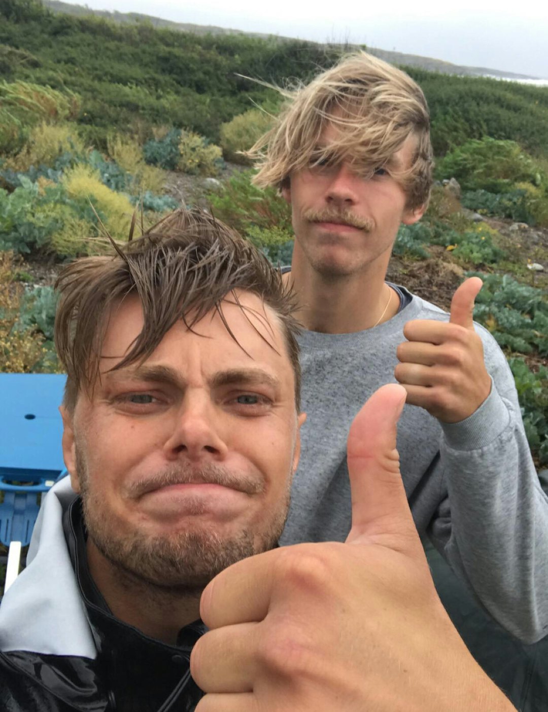 FÅR SKRYT: Arrangørene Joakim Bakken Kjenner og Markus Karlsen ser for seg å invitere til flere konkurranser på Saltstein. Foto: Joakim Bakken Kjenner FÅR SKRYT: Arrangørene Joakim Bakken Kjenner og Markus Karlsen ser for seg å invitere til flere konkurranser på Saltstein. Foto: Joakim Bakken Kjenner