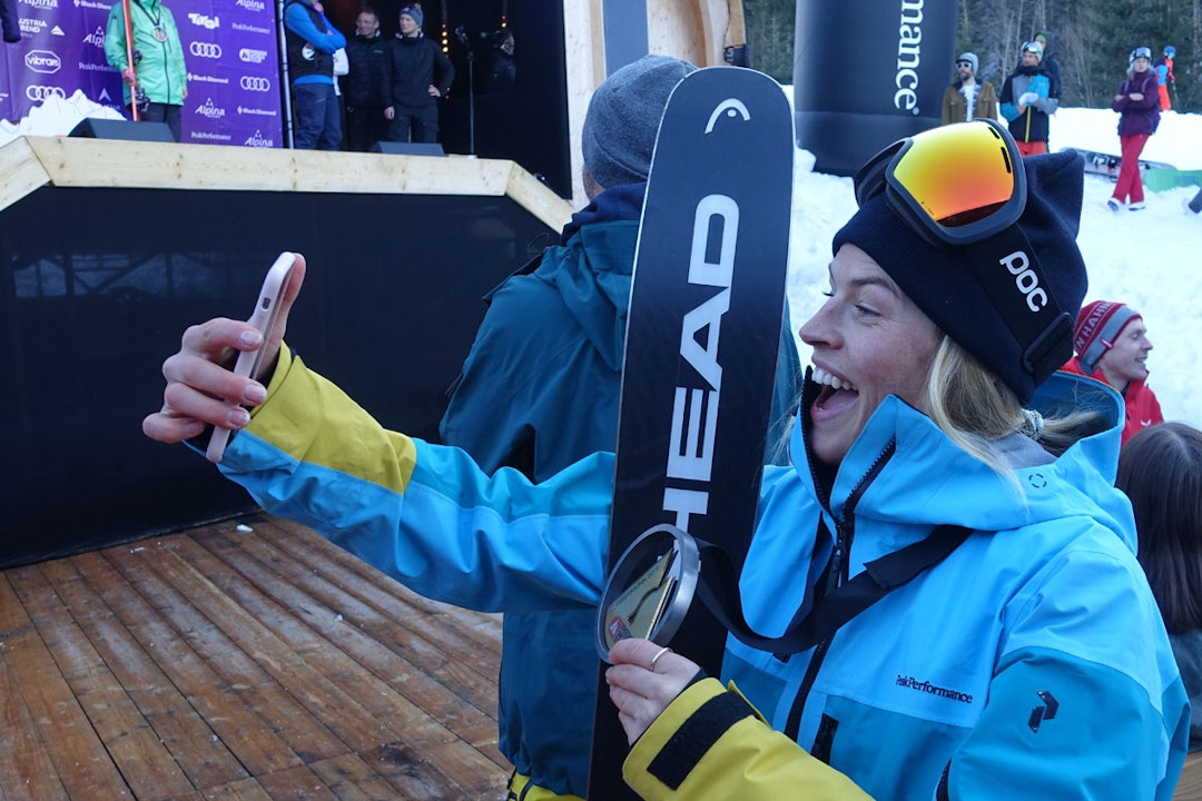 SEIERS-SELFIE: Hedvig Wessel tok sin første FWT-seier. Foto: Tore Meirik SEIERS-SELFIE: Hedvig Wessel tok sin første FWT-seier. Foto: Tore Meirik