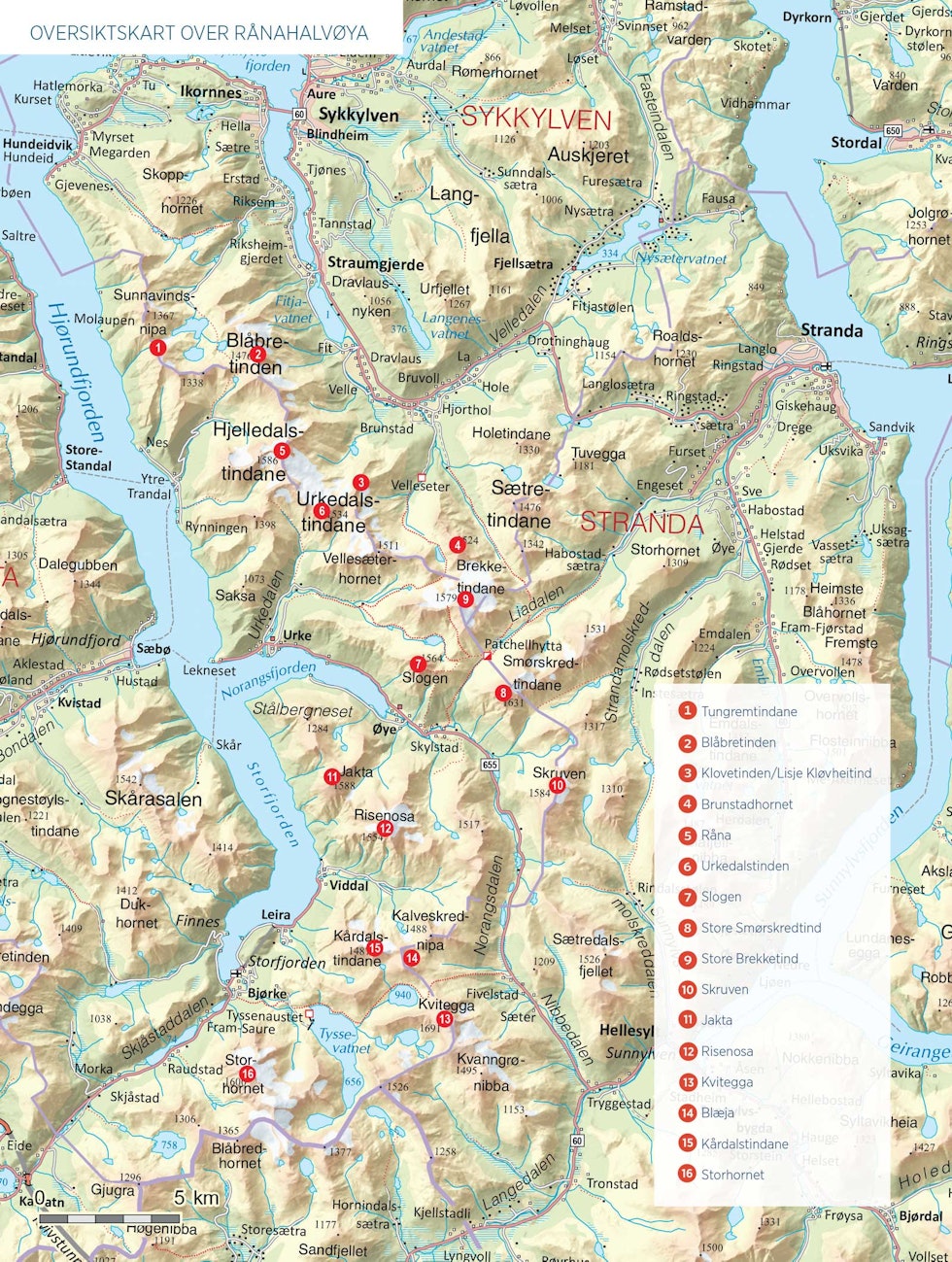 Oversiktskart over Rånahalvøya. Oversiktskart over Rånahalvøya.