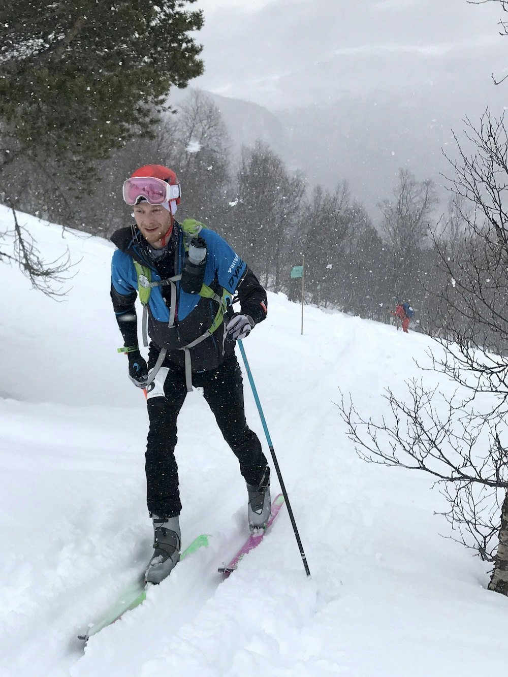 Snøvær under store deler av dagens rando. Foto: Johan Olai Svidal Stryn Rando Classic - Johan Olai Svidal 1000x