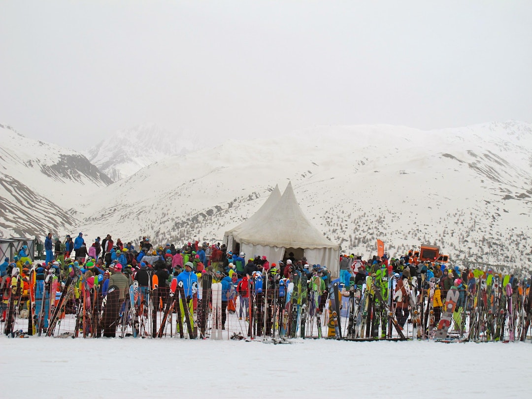 FOLKSOMT: Det er stor interesse for telemarkkjøringen i Italia. Foto: Pål-Trygve Gamme FOLKSOMT: Det er stor interesse for telemarkkjøringen i Italia. Foto: Pål-Trygve Gamme