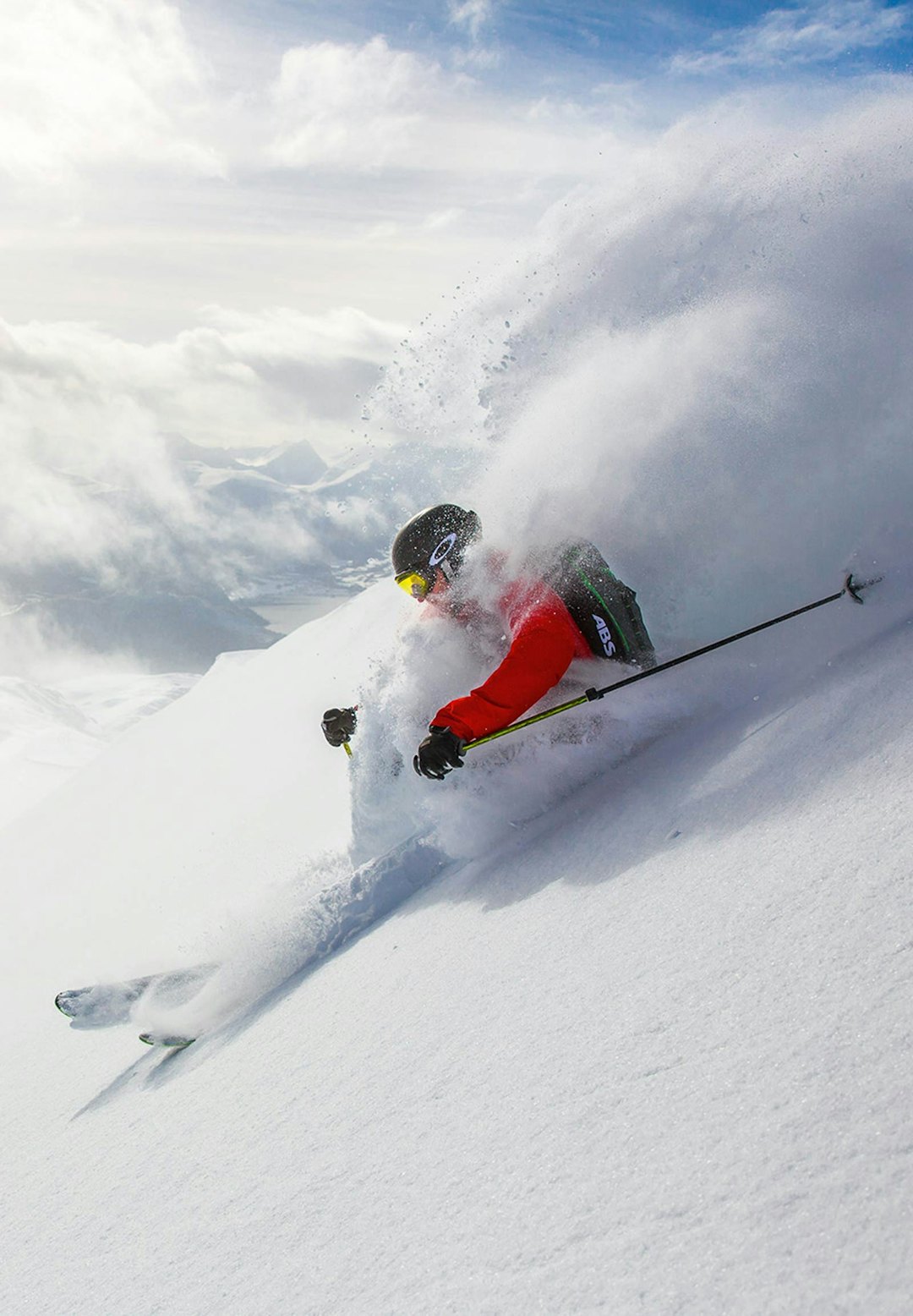 Pudderføre fra Skarven. Foto: Terje Aamodt. / Trygge toppturer randonee skarven romsdalen