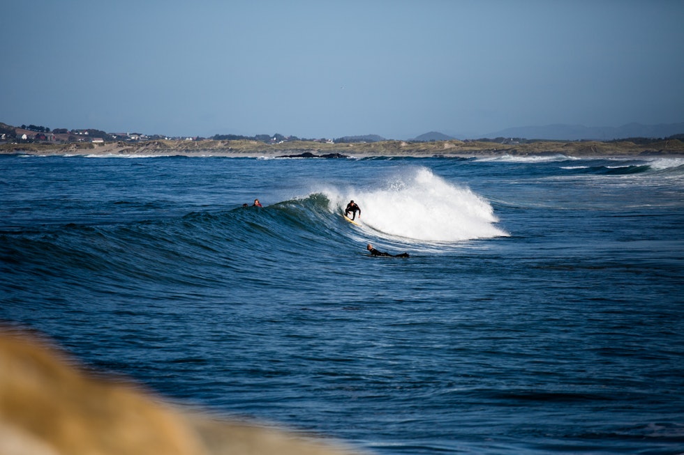 STAVANGERS STRENDER: En klassisk dag på på Jæren og den populære surfspoten Reve. Foto: Christian Nerdrum STAVANGERS STRENDER: En klassisk dag på på Jæren og den populære surfspoten Reve. Foto: Christian Nerdrum