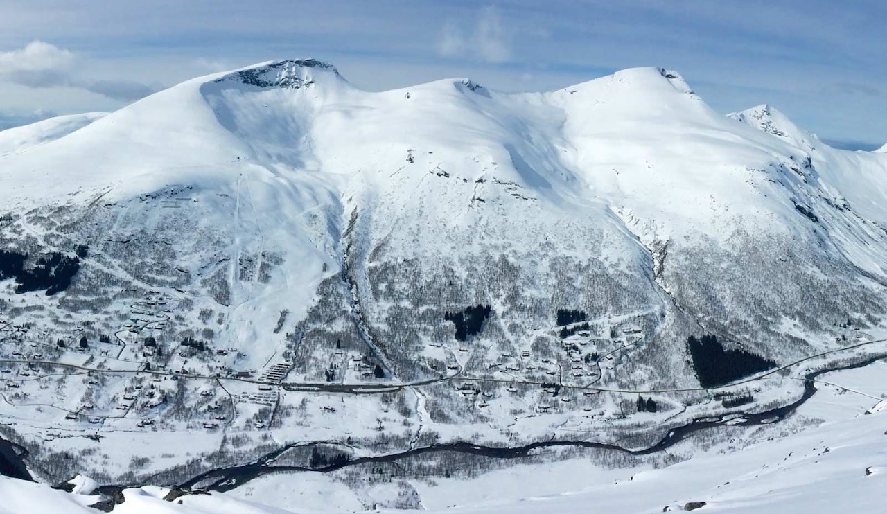 Ruta opp og ned frå Arena Overøye. Foto: Frode Færøy. Ruta opp og ned frå Arena Overøye. Foto: Frode Færøy.